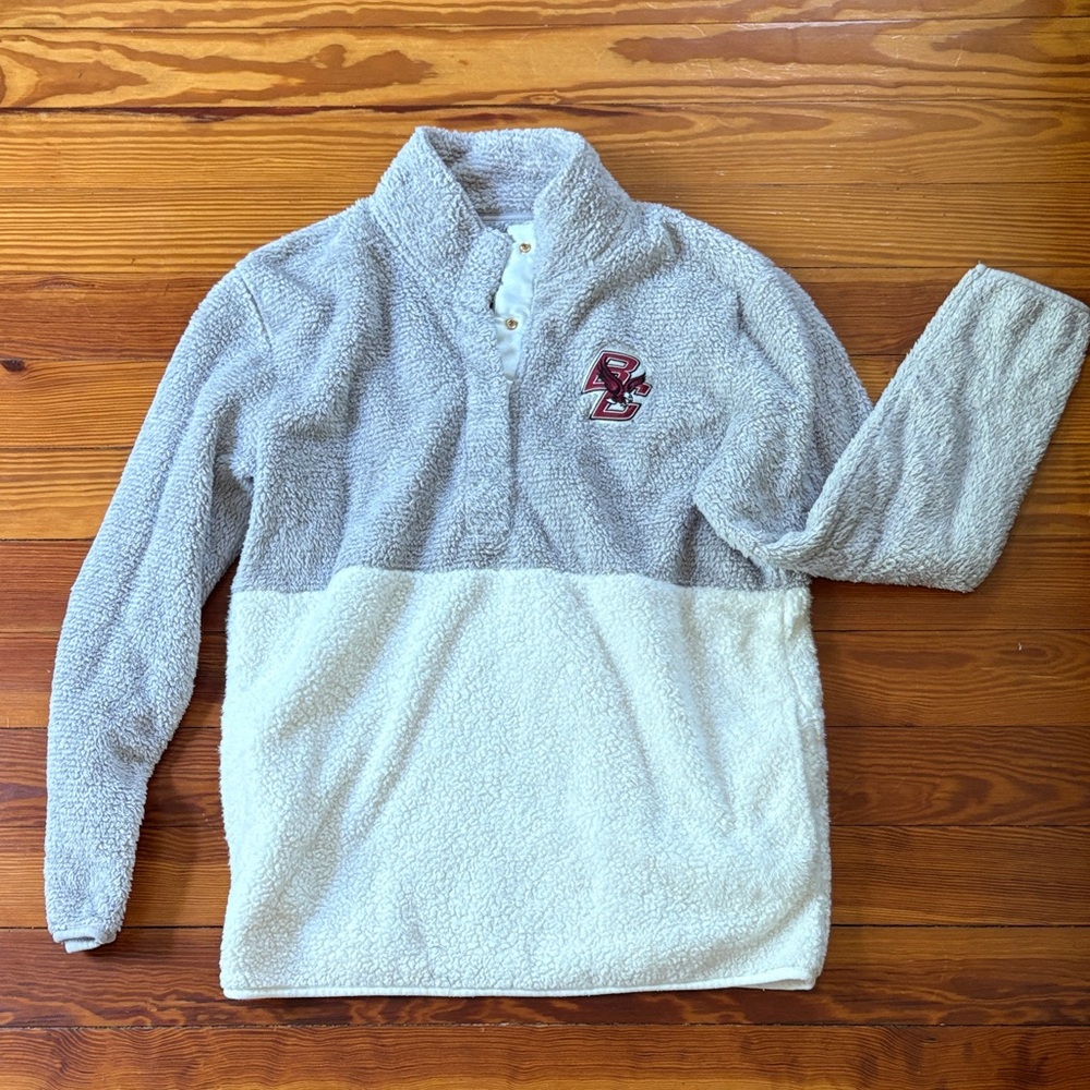 Women's Boston College Fleece - Quarter Snap
